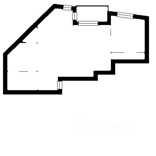 Планировка этой квартиры по данным Циан