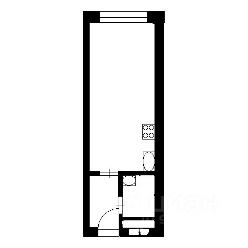Планировка этой квартиры по данным Циан