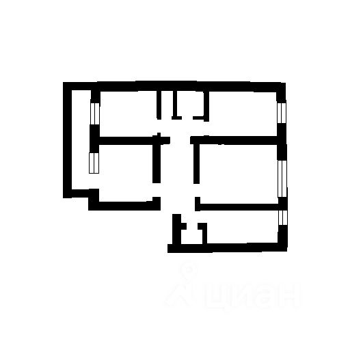 Планировка этой квартиры по данным Циан