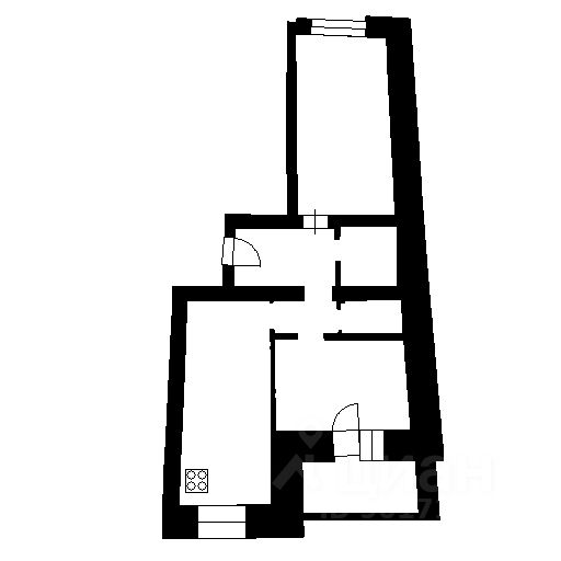 Планировка этой квартиры по данным Циан
