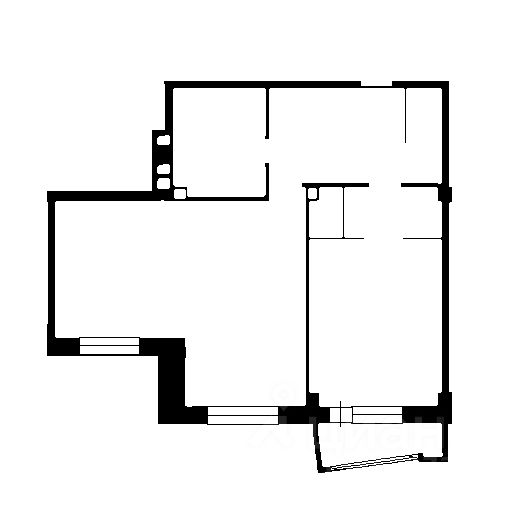 Планировка этой квартиры по данным Циан