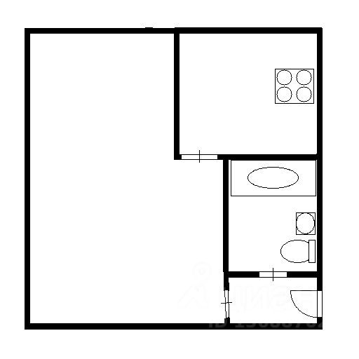 Планировка этой квартиры по данным Циан