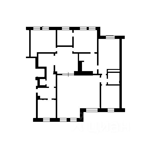 Планировка этой квартиры по данным Циан