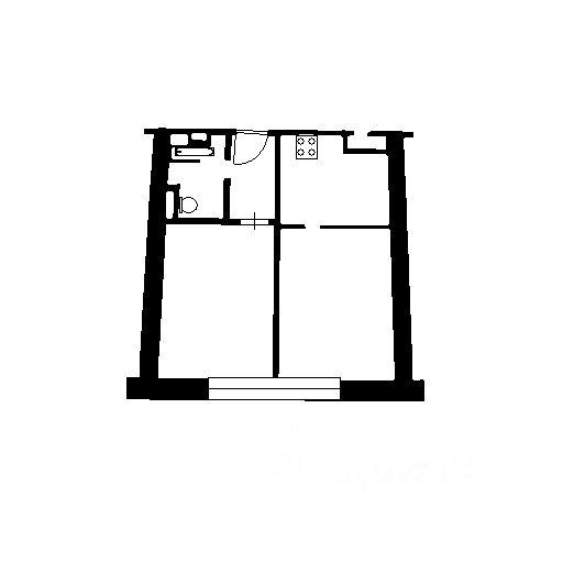 Планировка этой квартиры по данным Циан