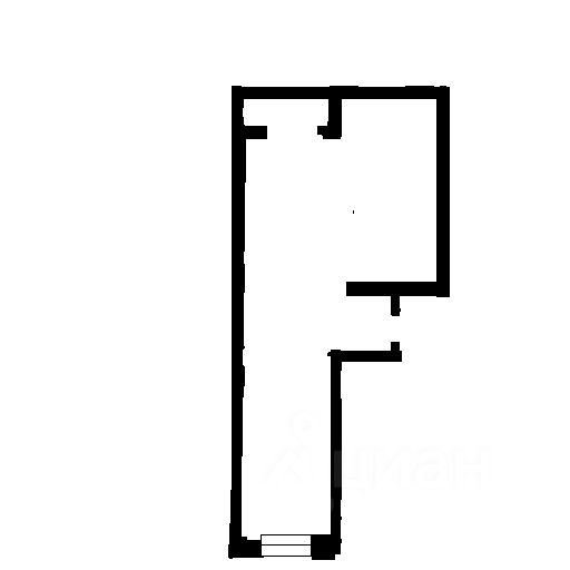 Планировка этой квартиры по данным Циан
