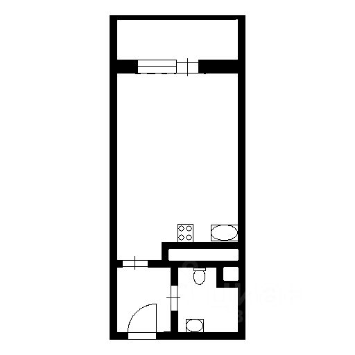 Планировка этой квартиры по данным Циан