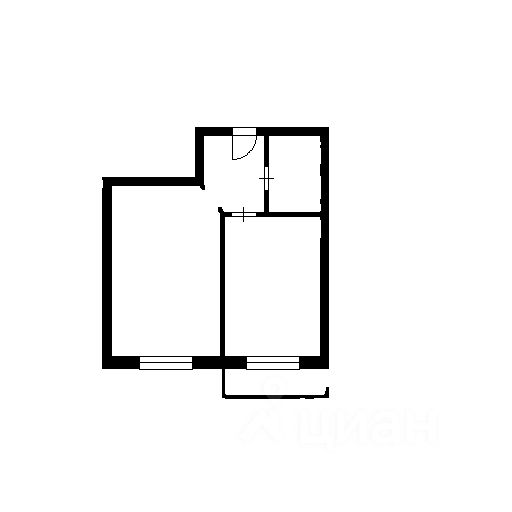 Планировка этой квартиры по данным Циан