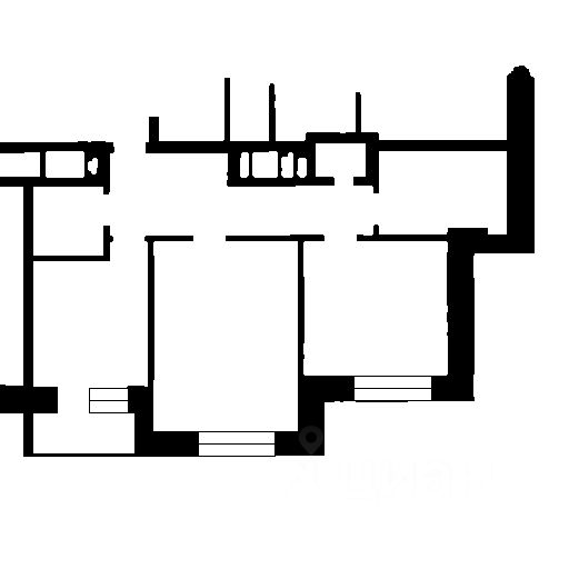 Планировка этой квартиры по данным Циан