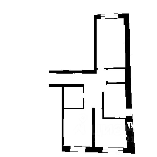 Планировка этой квартиры по данным Циан