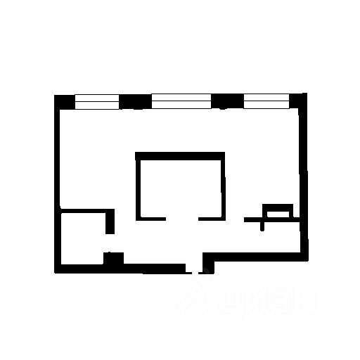 Планировка этой квартиры по данным Циан