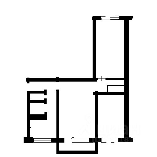 Планировка этой квартиры по данным Циан