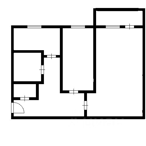 Планировка этой квартиры по данным Циан
