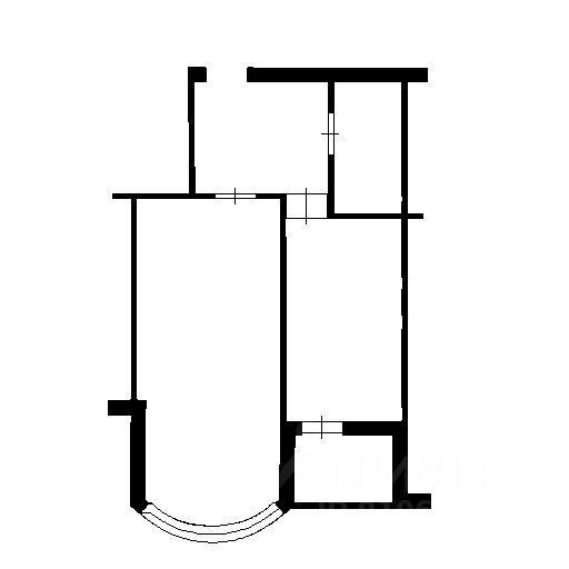 Планировка этой квартиры по данным Циан