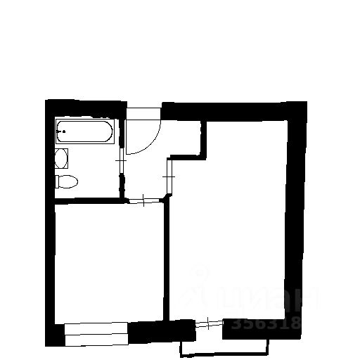 Планировка этой квартиры по данным Циан