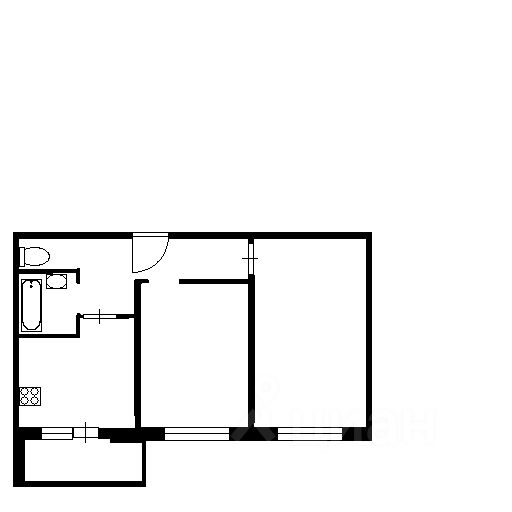 Планировка этой квартиры по данным Циан