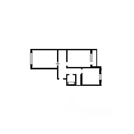 Планировка этой квартиры по данным Циан