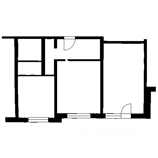 Планировка этой квартиры по данным Циан