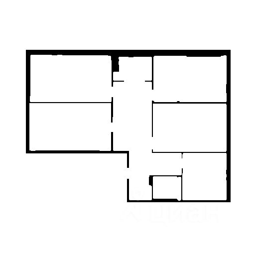 Планировка этой квартиры по данным Циан