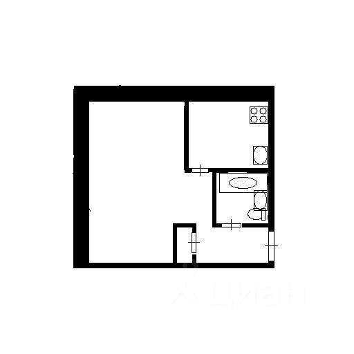 Планировка этой квартиры по данным Циан