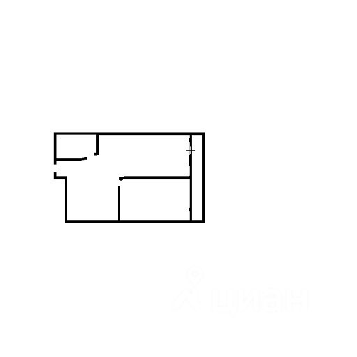 Планировка этой квартиры по данным Циан