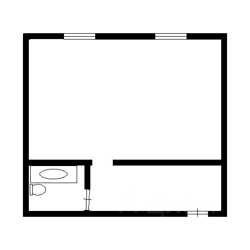 Планировка этой квартиры по данным Циан