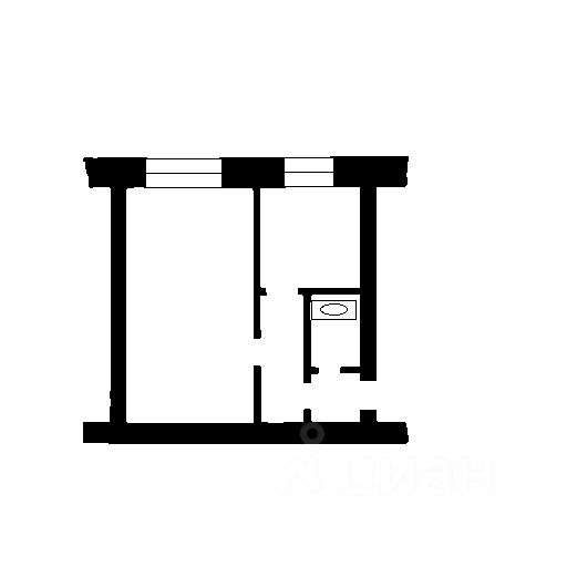 Планировка этой квартиры по данным Циан