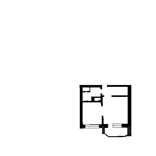 Планировка этой квартиры по данным Циан