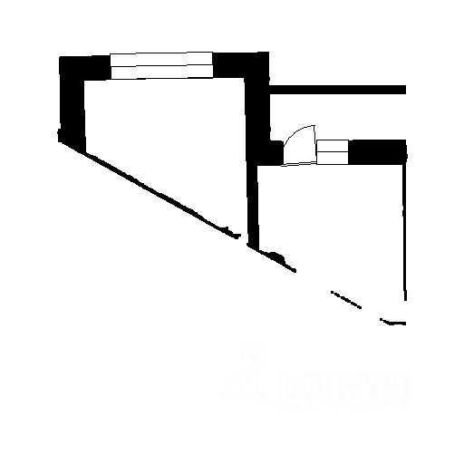 Планировка этой квартиры по данным Циан