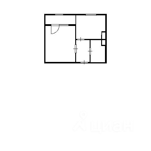 Планировка этой квартиры по данным Циан
