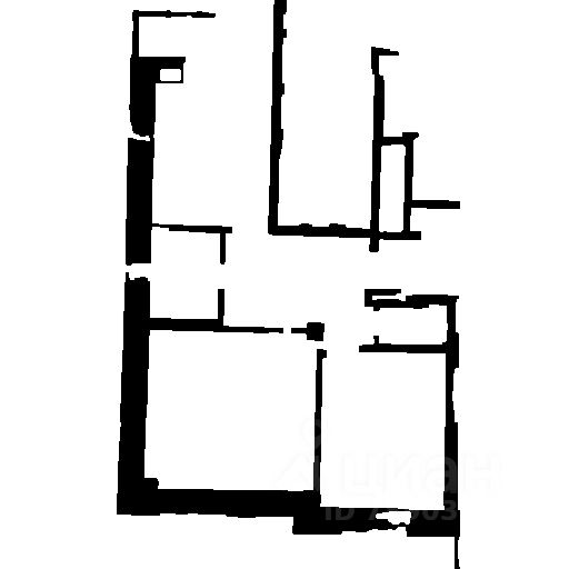 Планировка этой квартиры по данным Циан