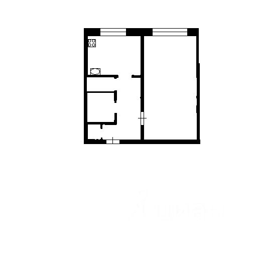 Планировка этой квартиры по данным Циан