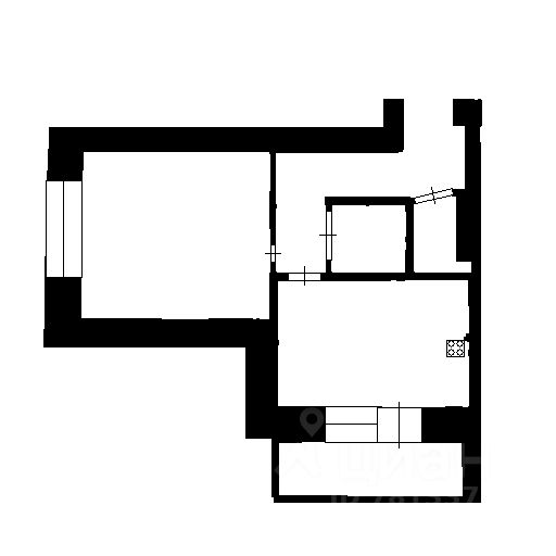 Планировка этой квартиры по данным Циан