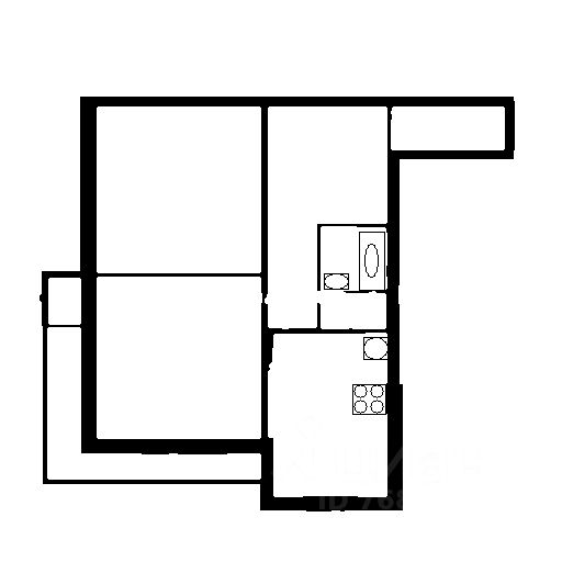 Планировка этой квартиры по данным Циан