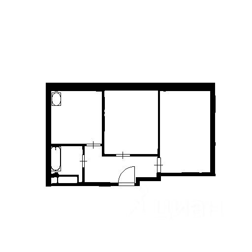 Планировка этой квартиры по данным Циан