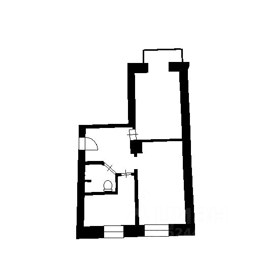 Планировка этой квартиры по данным Циан
