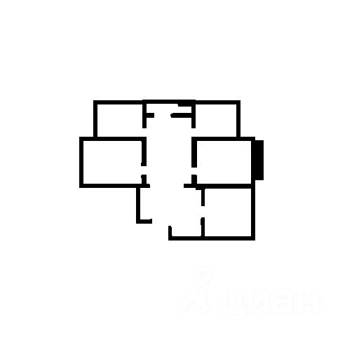 Планировка этой квартиры по данным Циан