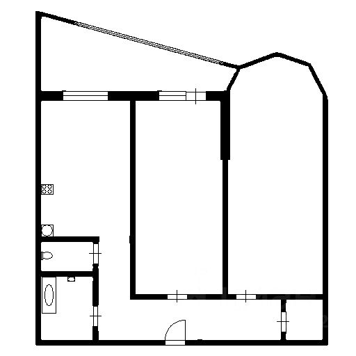 Планировка этой квартиры по данным Циан