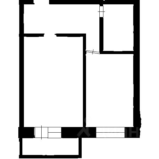 Планировка этой квартиры по данным Циан
