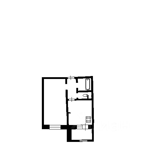 Планировка этой квартиры по данным Циан