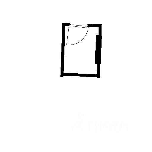 Планировка этой квартиры по данным Циан