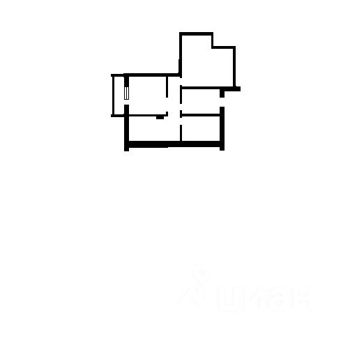 Планировка этой квартиры по данным Циан
