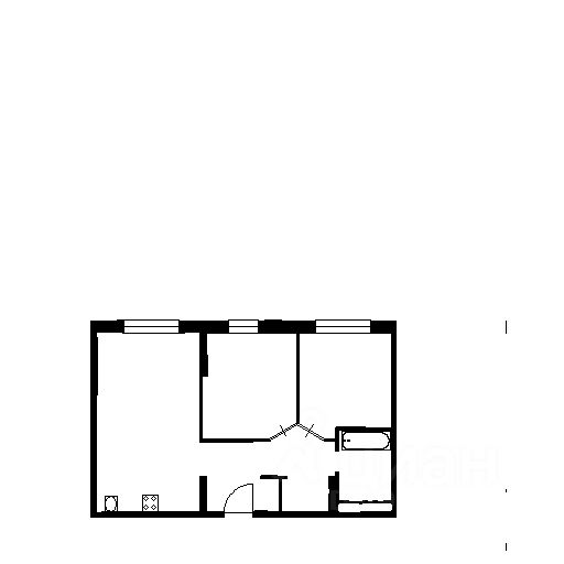 Планировка этой квартиры по данным Циан
