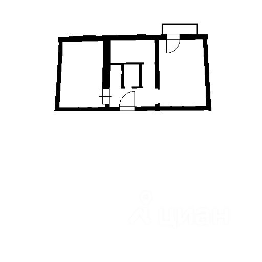 Планировка этой квартиры по данным Циан