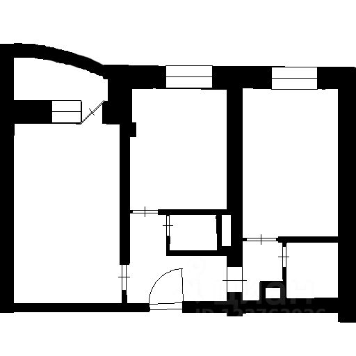 Планировка этой квартиры по данным Циан