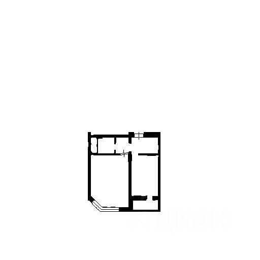 Планировка этой квартиры по данным Циан