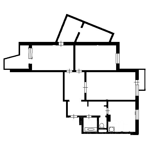 Планировка этой квартиры по данным Циан