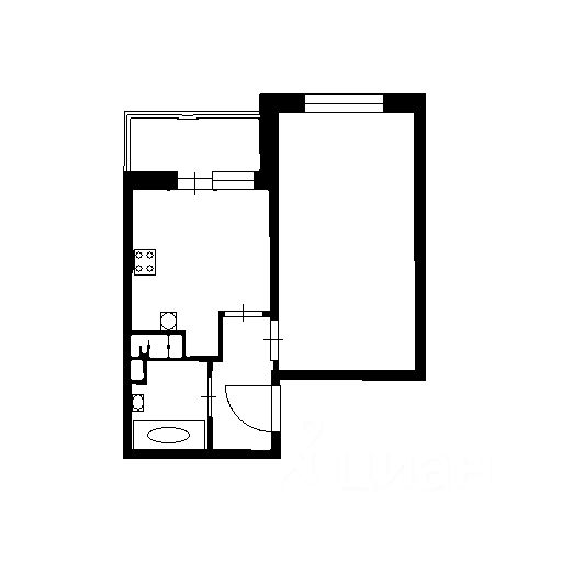 Планировка этой квартиры по данным Циан