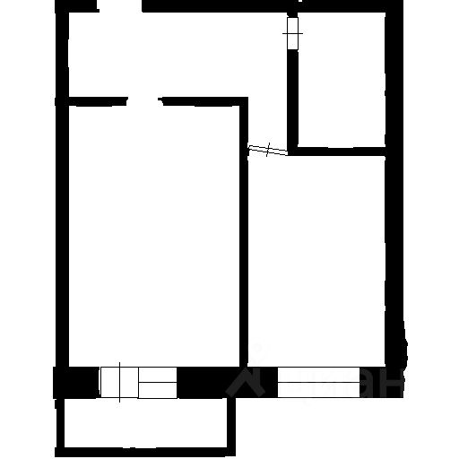 Планировка этой квартиры по данным Циан