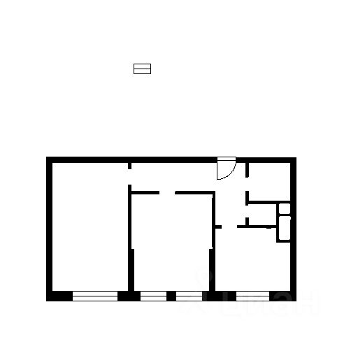 Планировка этой квартиры по данным Циан