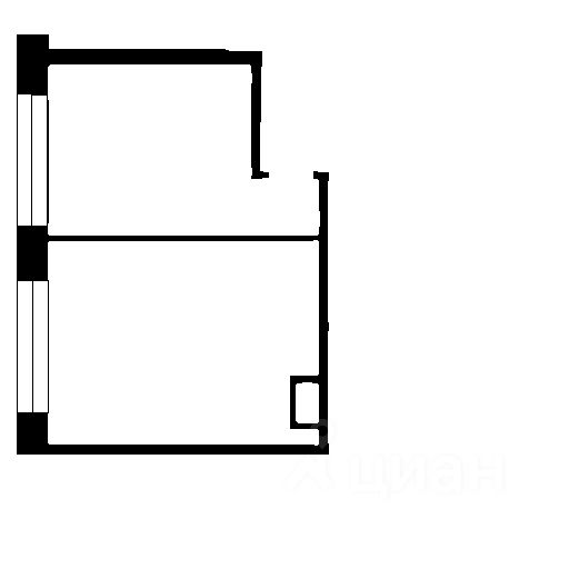 Планировка этой квартиры по данным Циан